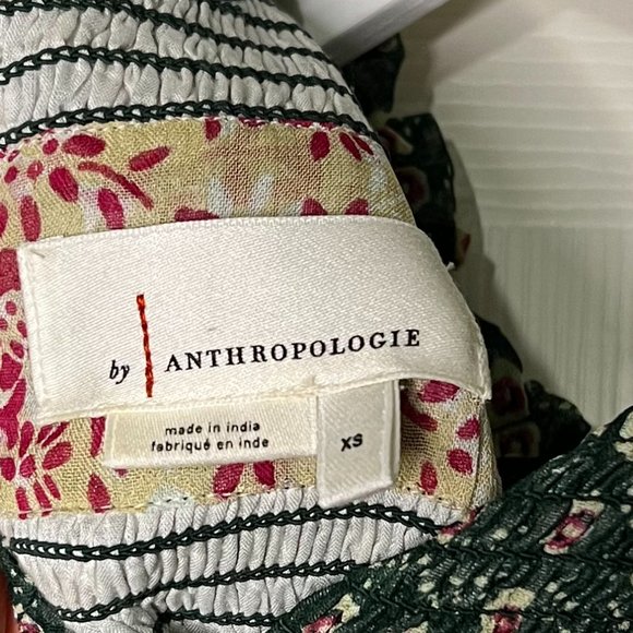 Anthropologie Rhiannon Floral Mini Dress size XS Anthropologie Women Boho Style - Picture 8 of 8